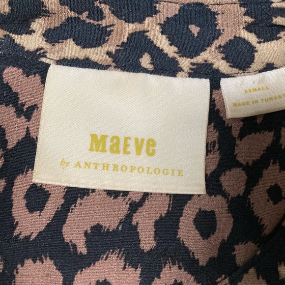 Anthropologie Maeve Juno Printed leopard print Dress Size XS - Picture 2 of 9